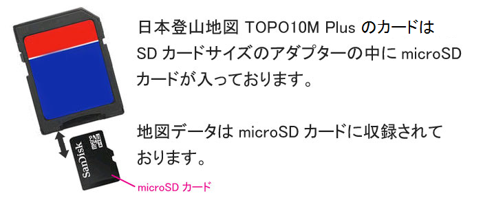 日本登山地形図 (TOPO10M Plus V6) microSD/SDカード GARMIN / IDA Online